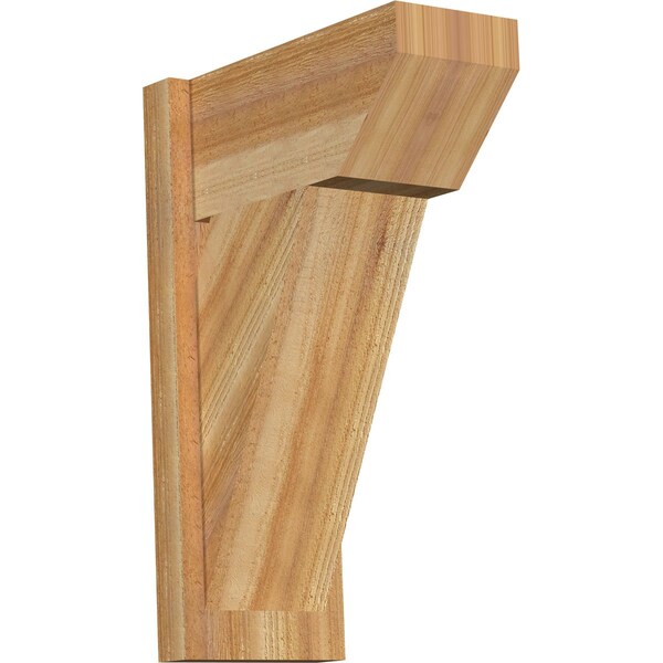 Ekena Millwork Traditional Slat Rough Sawn Outlooker, Western Red Cedar, 8"W x 16"D x 24"H OUT08X16X24TRA06RWR - main